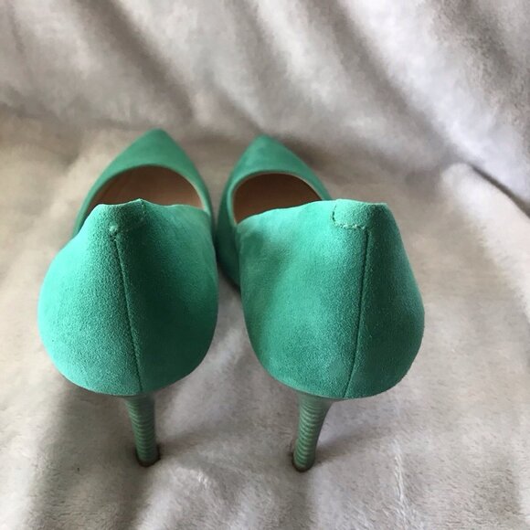 Nine West Green Suede Leather High Heels - Picture 8 of 16